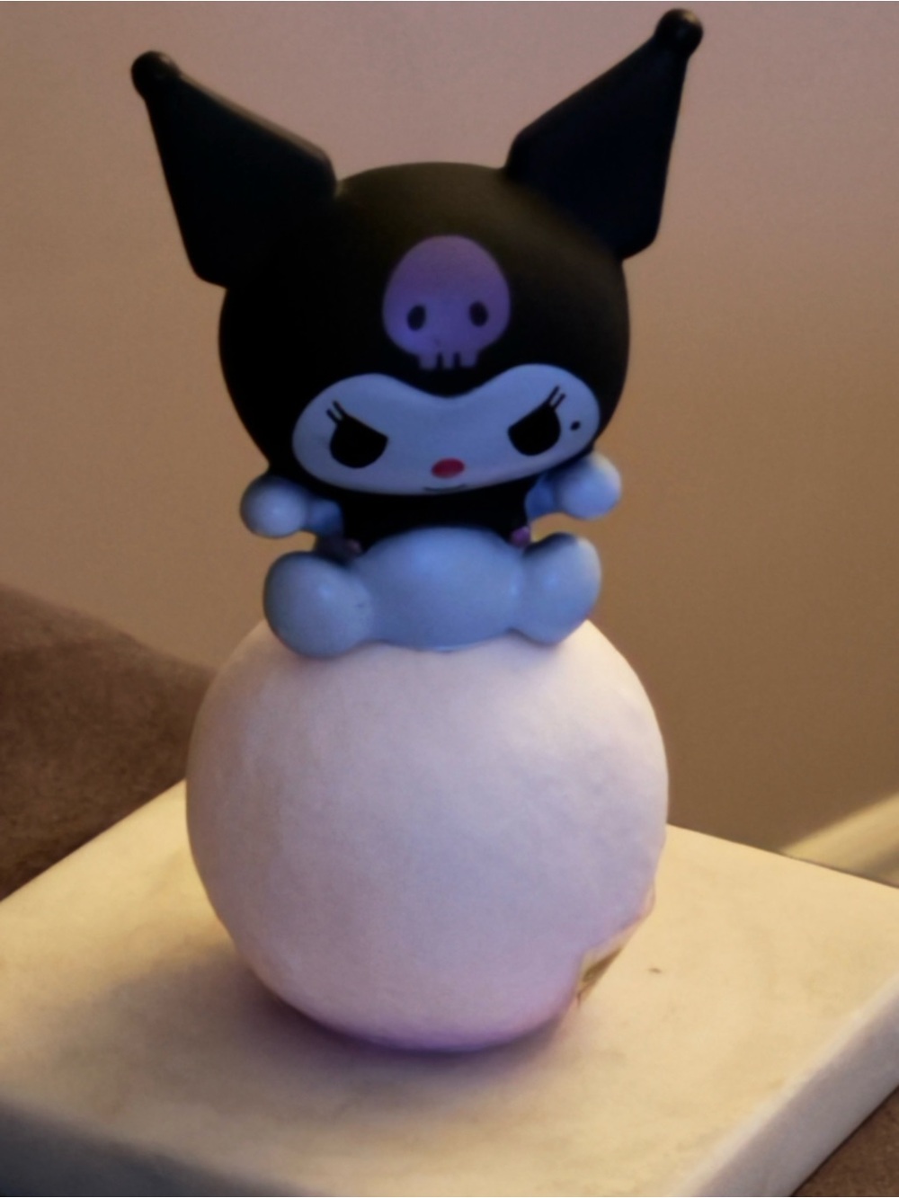 Sanrio Kuromi Black and Lavender Mini Figure with Light